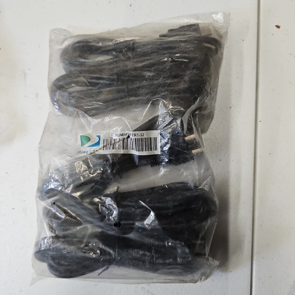 DirecTv HDMI Cable 6 ft Black, HDMIHS6FTR1-32, 5 PACK of cables, NEW